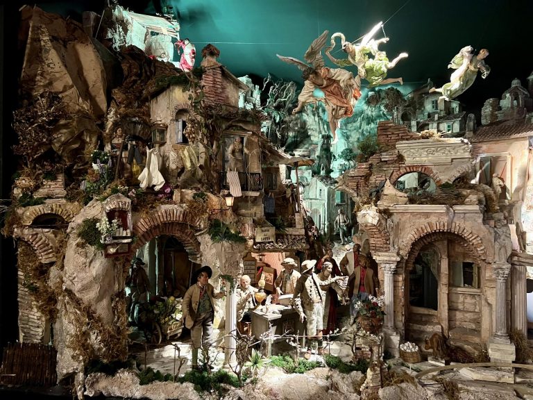 Foto del Presepe Napoletano all'IIC Madrid