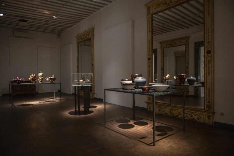 Foto inaugurazione della mostra / foto de la inauguración de la exposición Mimetica