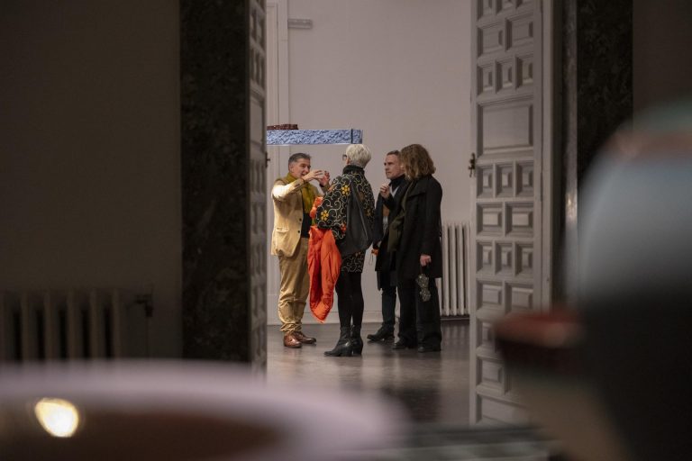 Foto inaugurazione della mostra / foto de la inauguración de la exposición Mimetica