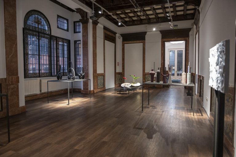 Foto inaugurazione della mostra / foto de la inauguración de la exposición Mimetica