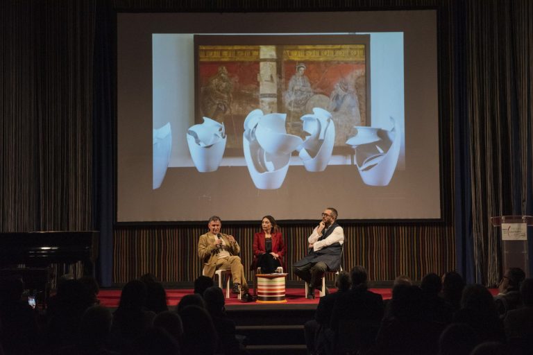 Foto inaugurazione della mostra / foto de la inauguración de la exposición Mimetica