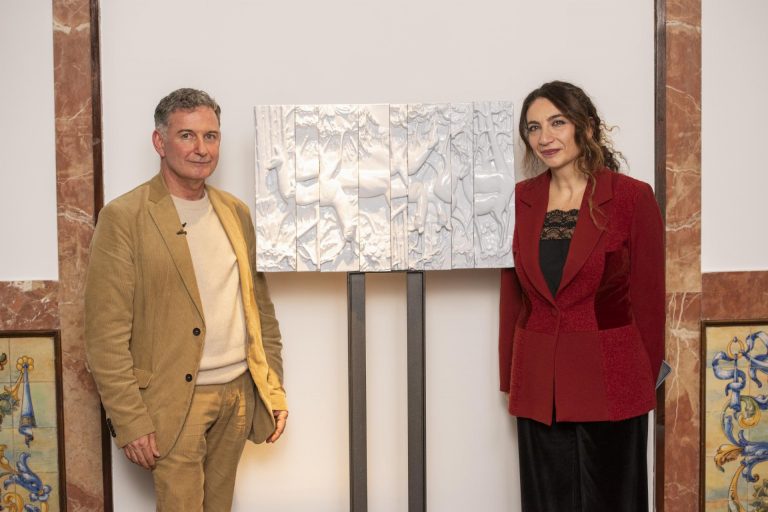 Foto inaugurazione della mostra / foto de la inauguración de la exposición Mimetica